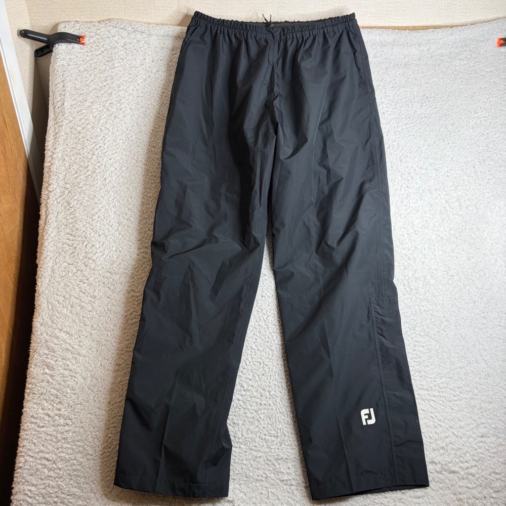 new FootJoy DryJoys Performance Lite Mens Rain Pants Black XL Golf Bottoms 35531